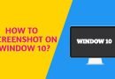 How to screenshot on Windows 10