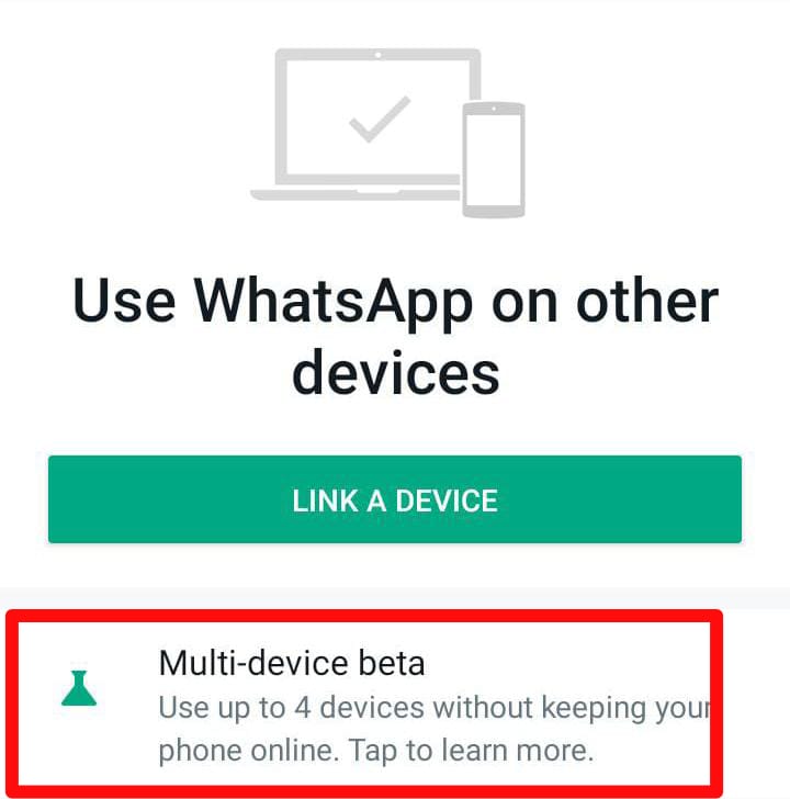 What is WhatsApp multi-device Beta feature 2