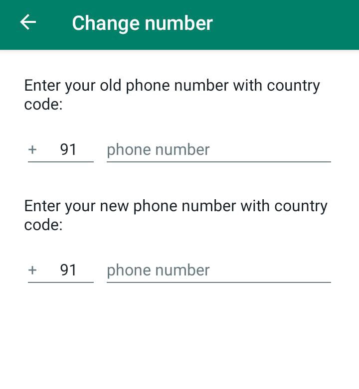 How to change WhatsApp numbers 3