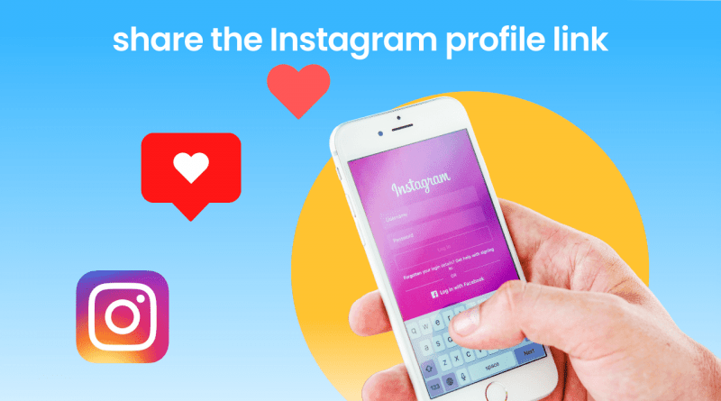 share Instagram profile link