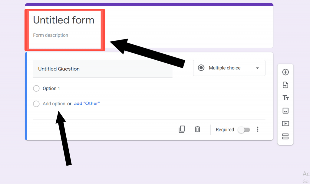 how to create a google form