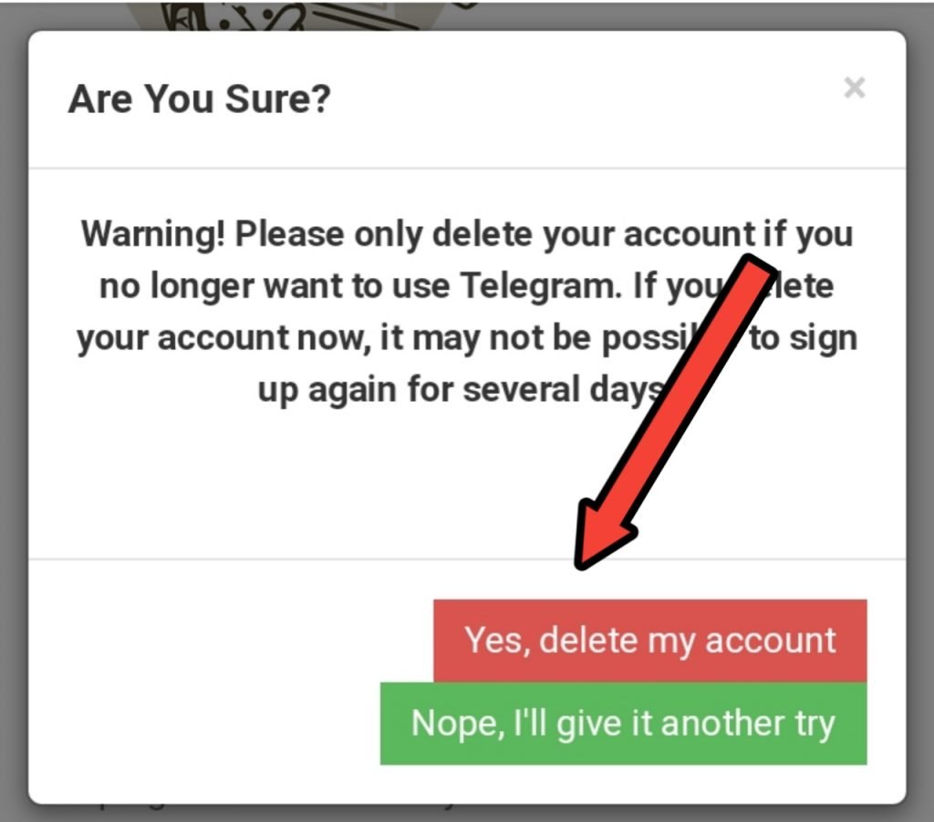 how to delete telegram account? 